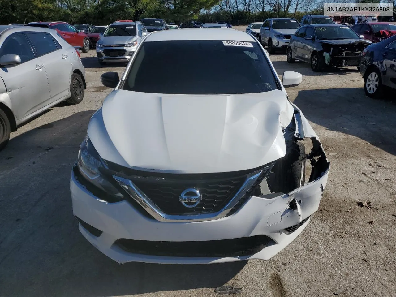 2019 Nissan Sentra S VIN: 3N1AB7AP1KY326808 Lot: 80395644