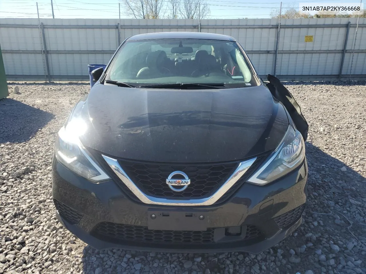 2019 Nissan Sentra S VIN: 3N1AB7AP2KY366668 Lot: 80512874