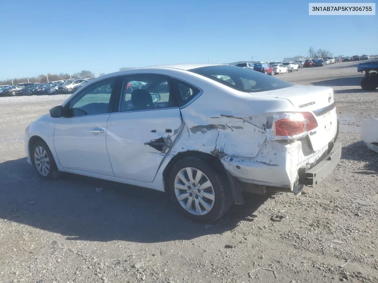 2019 Nissan Sentra S VIN: 3N1AB7AP5KY306755 Lot: 80796154