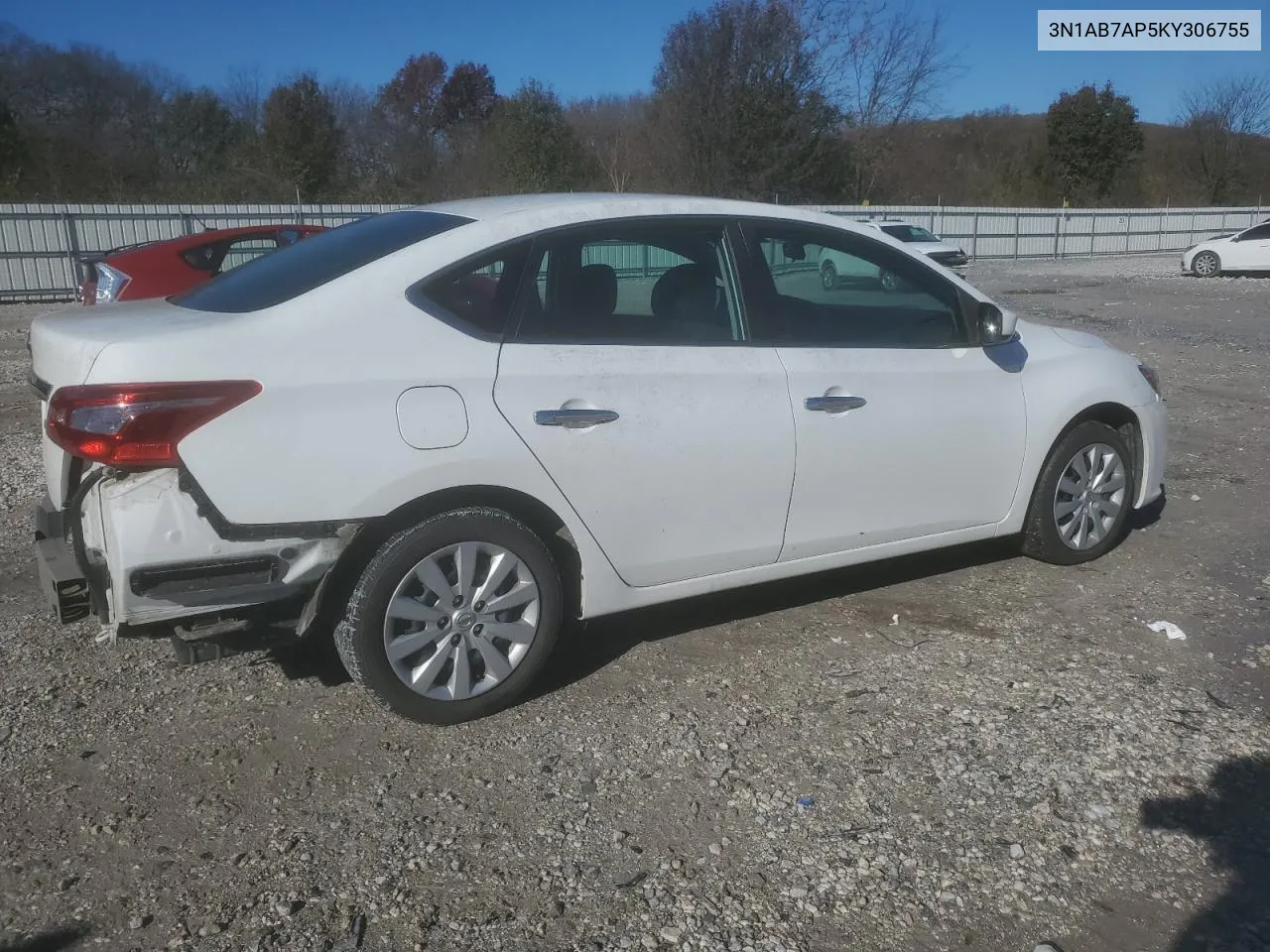 2019 Nissan Sentra S VIN: 3N1AB7AP5KY306755 Lot: 80796154