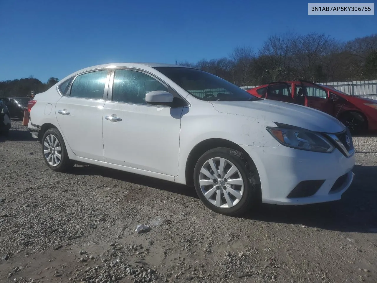 2019 Nissan Sentra S VIN: 3N1AB7AP5KY306755 Lot: 80796154