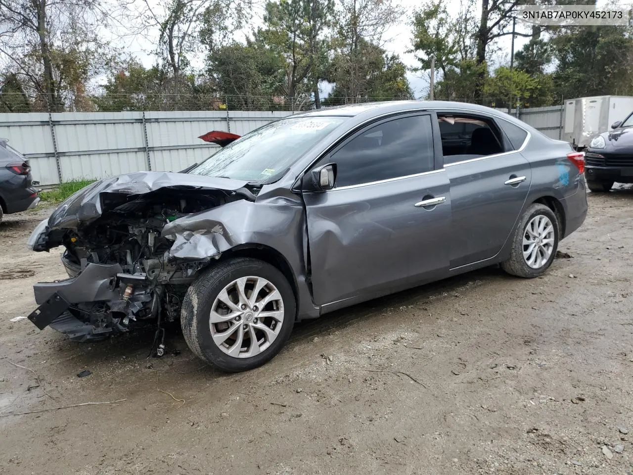 2019 Nissan Sentra S VIN: 3N1AB7AP0KY452173 Lot: 80975534