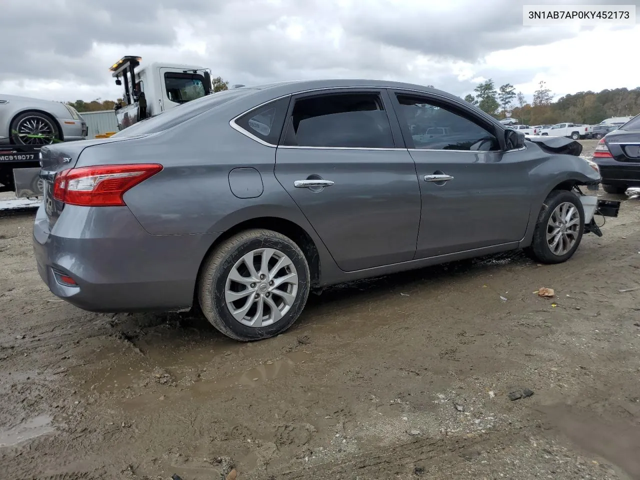 2019 Nissan Sentra S VIN: 3N1AB7AP0KY452173 Lot: 80975534