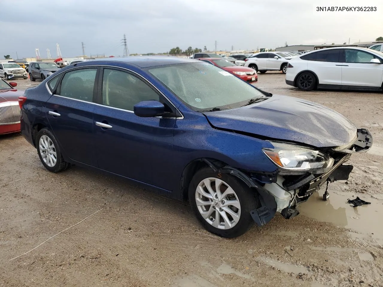 2019 Nissan Sentra S VIN: 3N1AB7AP6KY362283 Lot: 81403534