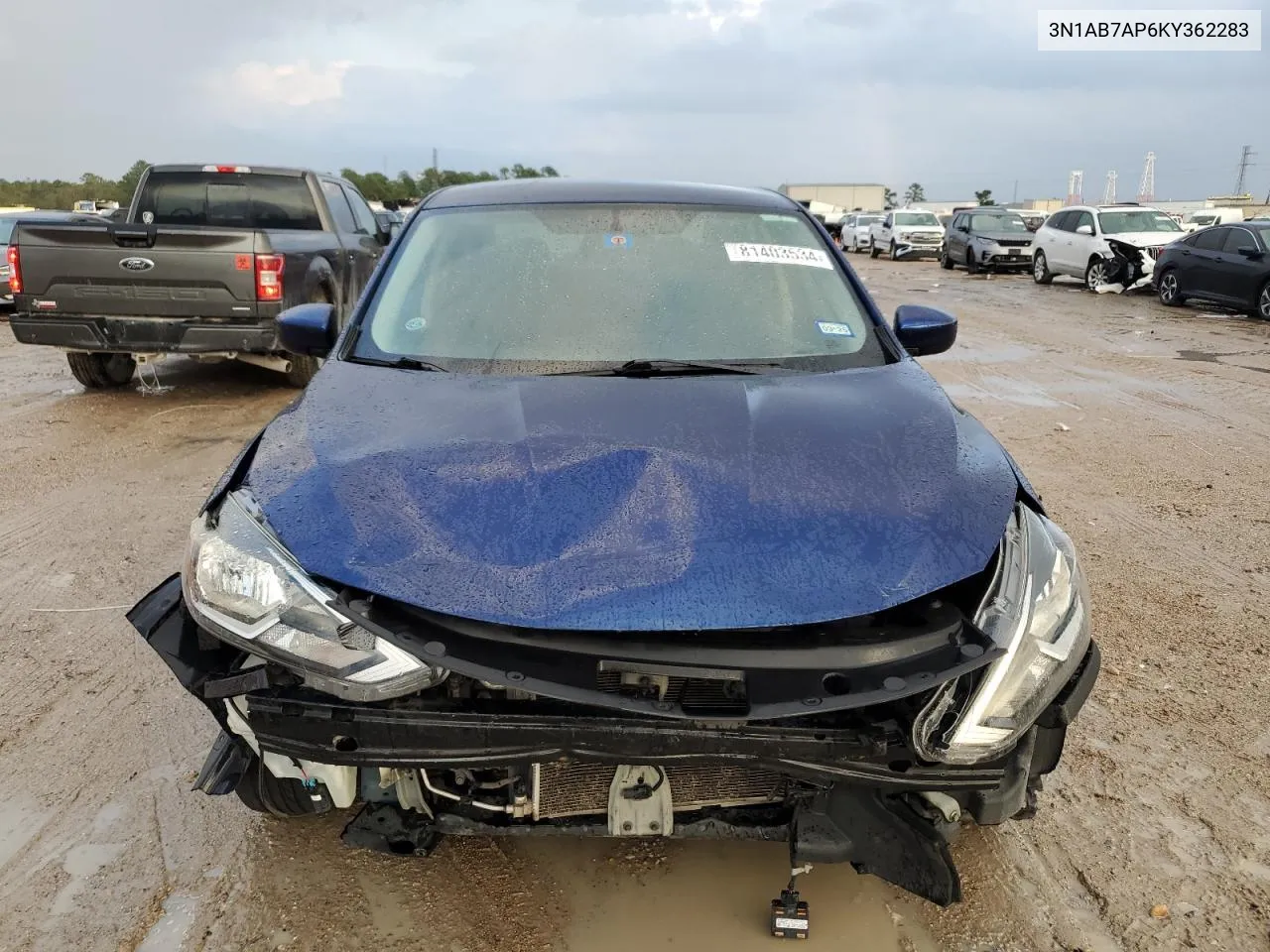 2019 Nissan Sentra S VIN: 3N1AB7AP6KY362283 Lot: 81403534