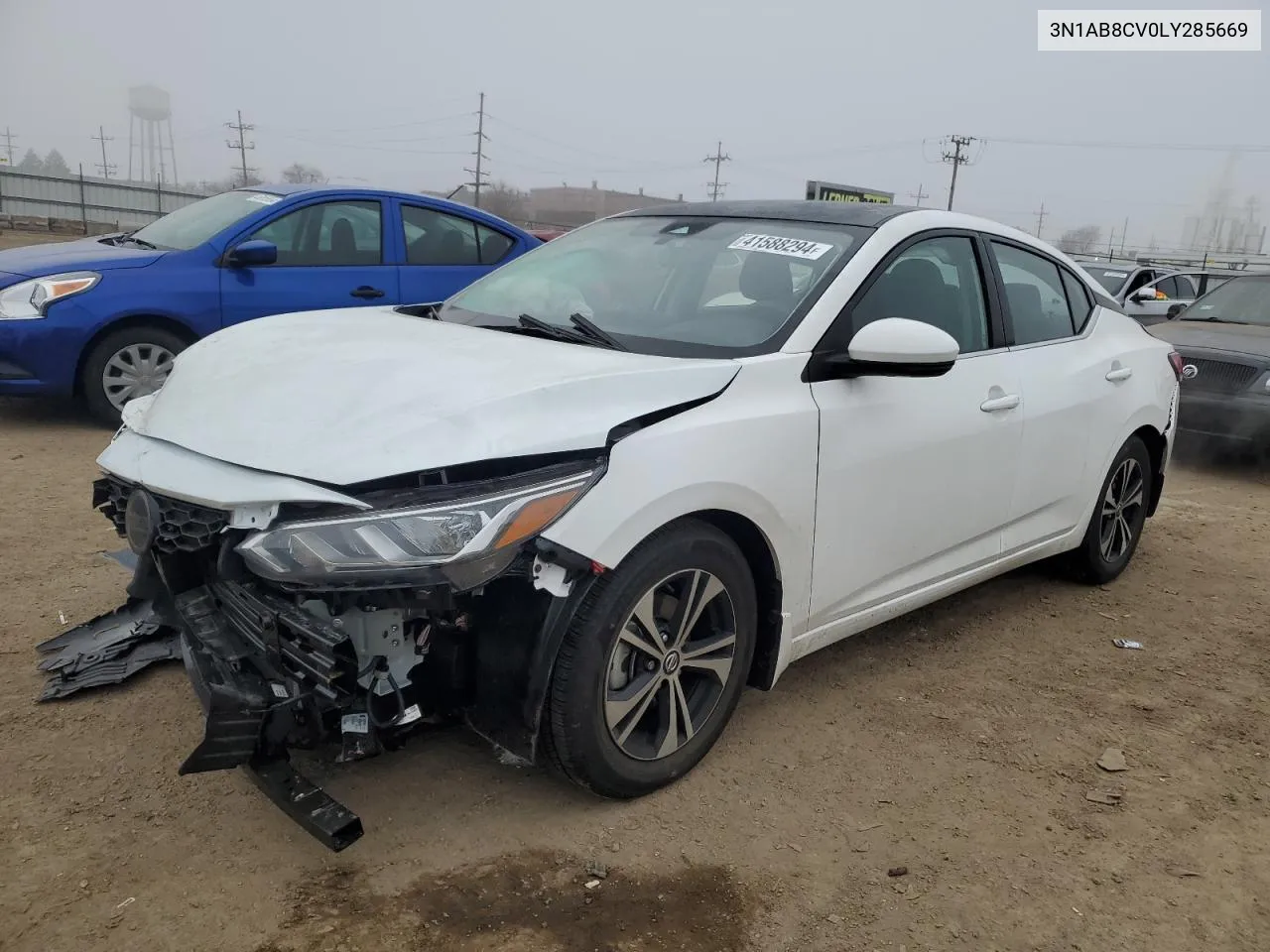 2020 Nissan Sentra Sv VIN: 3N1AB8CV0LY285669 Lot: 41588294