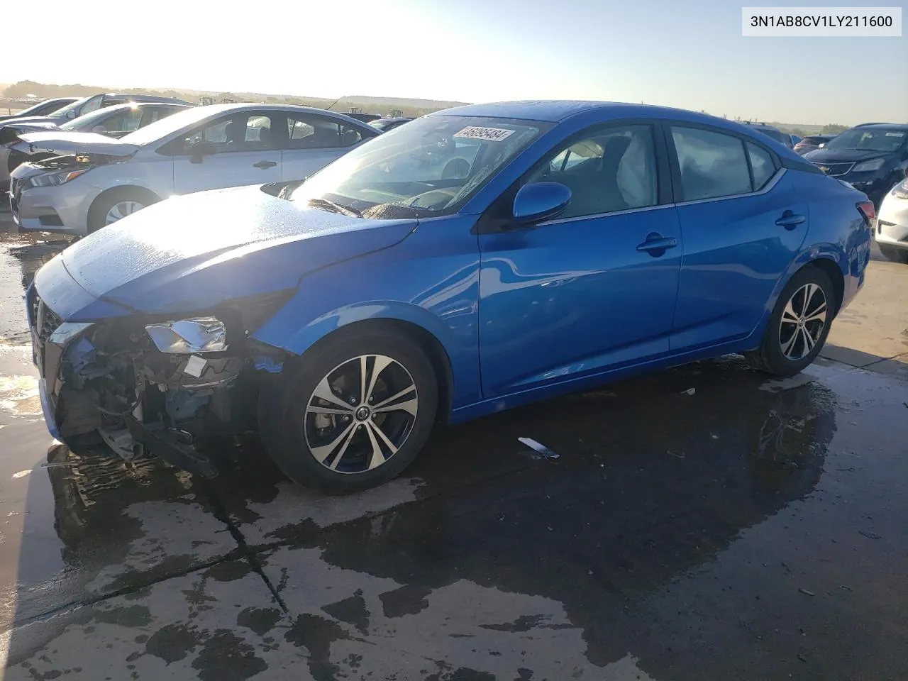 2020 Nissan Sentra Sv VIN: 3N1AB8CV1LY211600 Lot: 46095484