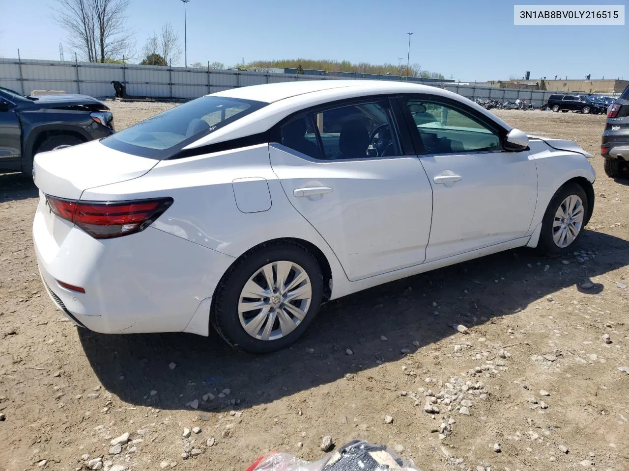 2020 Nissan Sentra S VIN: 3N1AB8BV0LY216515 Lot: 47512894