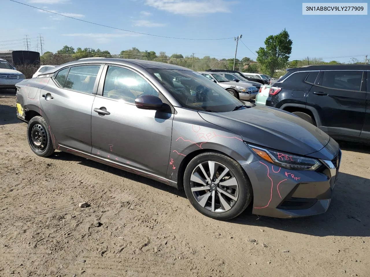 2020 Nissan Sentra Sv VIN: 3N1AB8CV9LY277909 Lot: 51991404