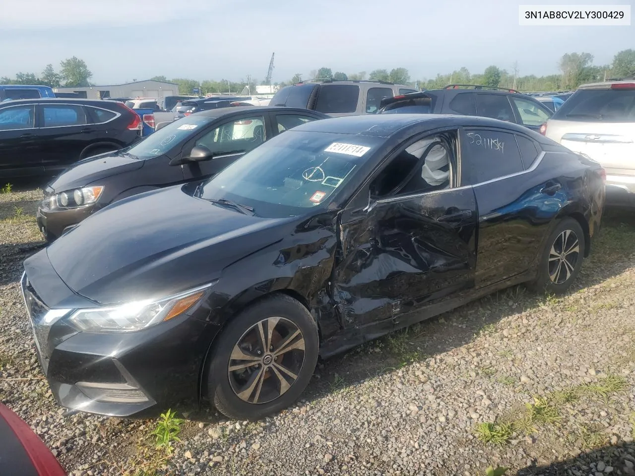 2020 Nissan Sentra Sv VIN: 3N1AB8CV2LY300429 Lot: 52111514