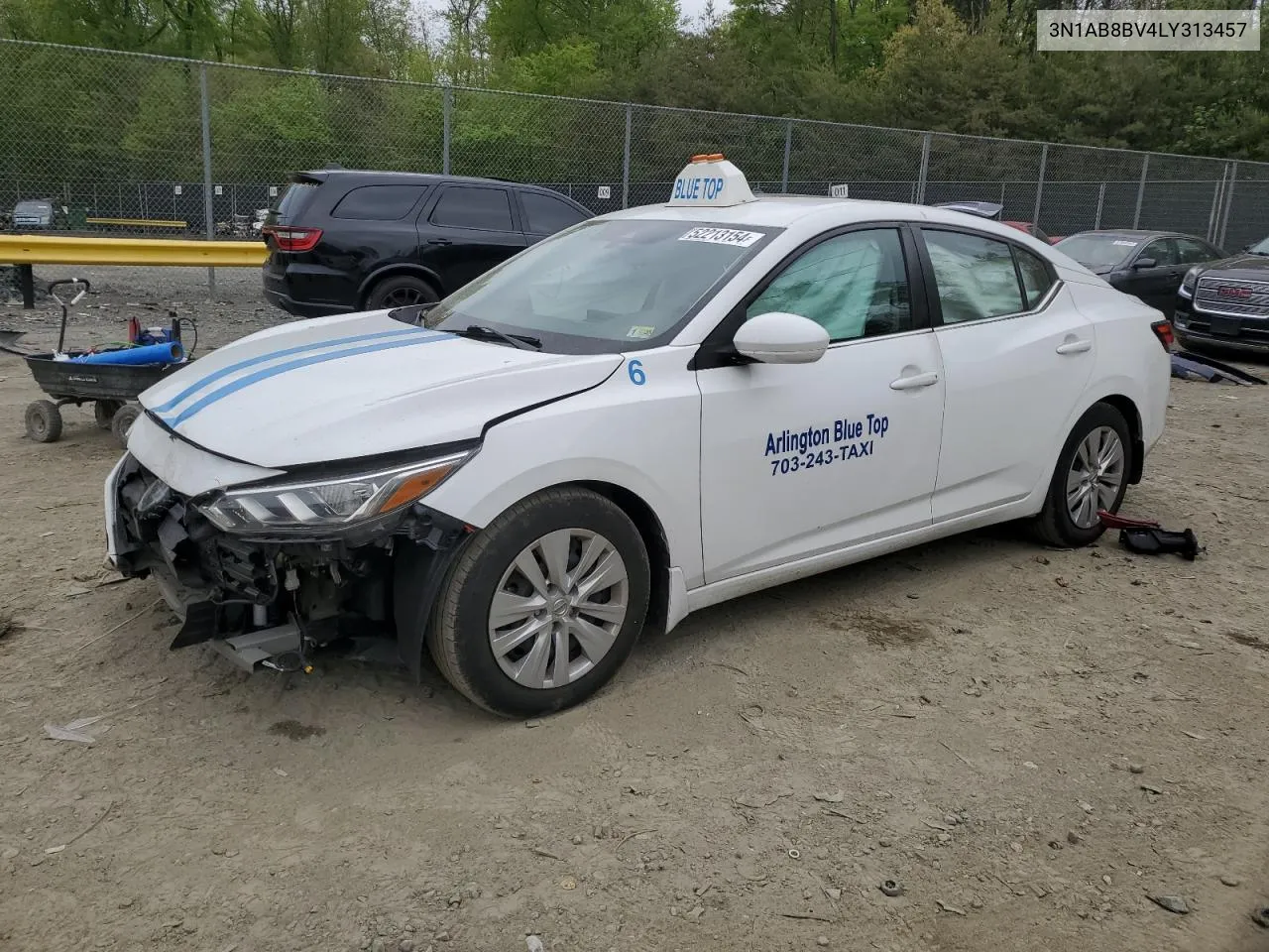 2020 Nissan Sentra S VIN: 3N1AB8BV4LY313457 Lot: 52213154