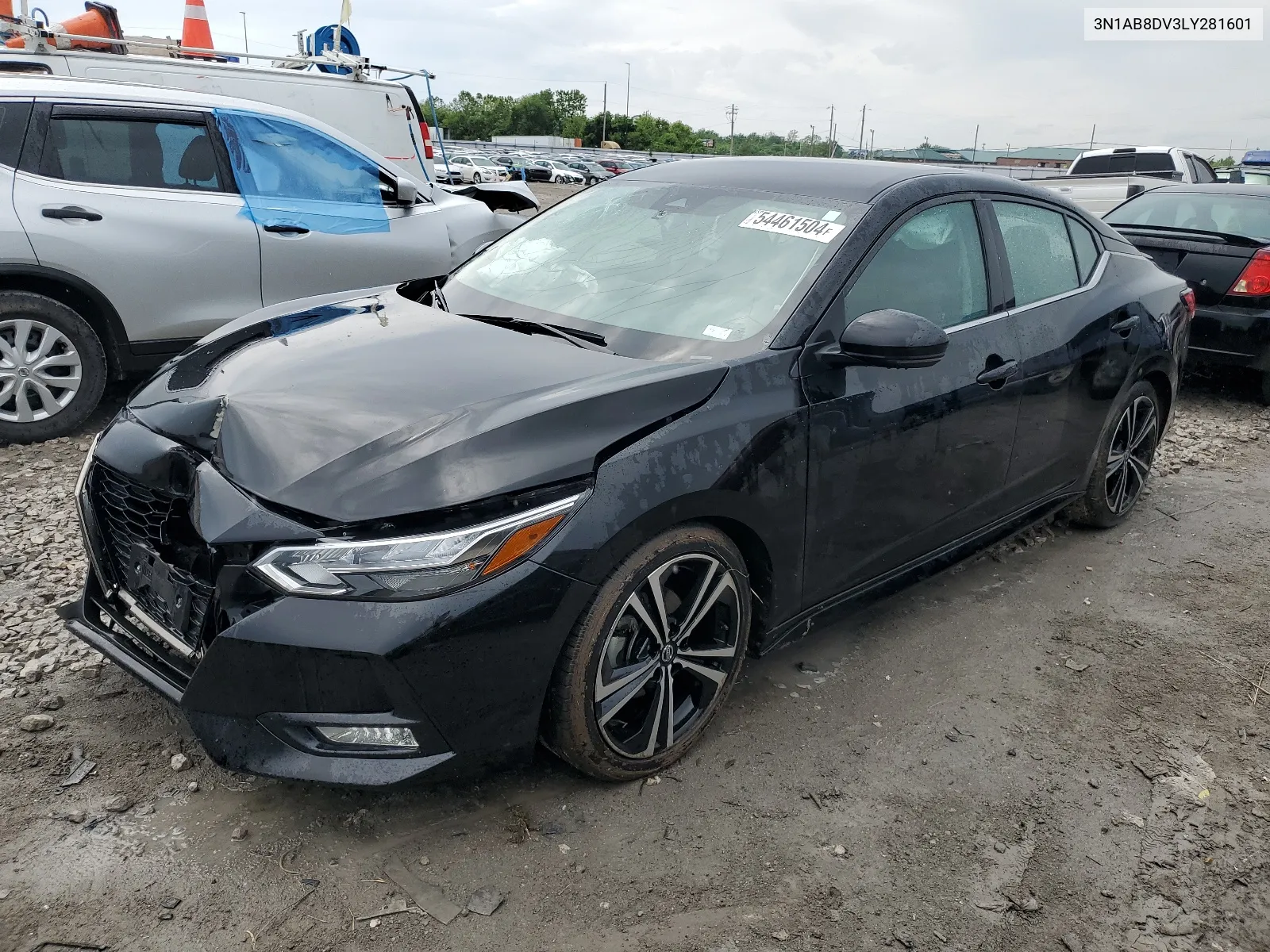 2020 Nissan Sentra Sr VIN: 3N1AB8DV3LY281601 Lot: 54461504