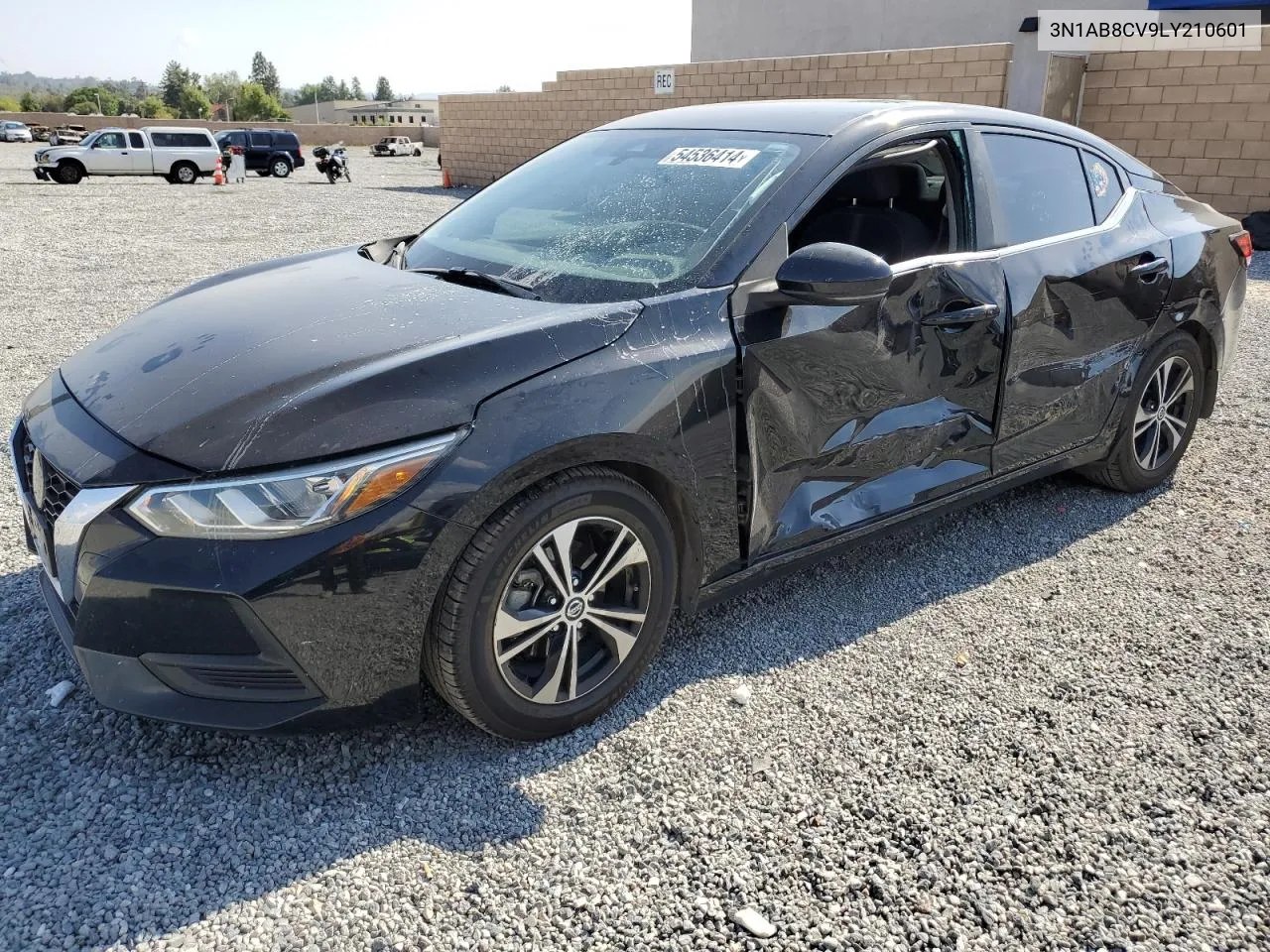 2020 Nissan Sentra Sv VIN: 3N1AB8CV9LY210601 Lot: 54536414