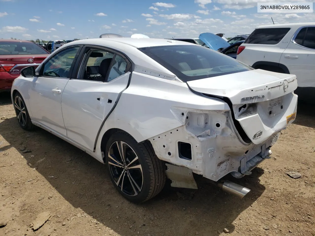 2020 Nissan Sentra Sr VIN: 3N1AB8DV0LY289865 Lot: 55696014