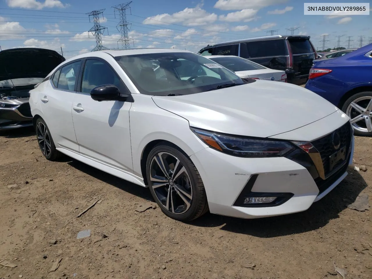 2020 Nissan Sentra Sr VIN: 3N1AB8DV0LY289865 Lot: 55696014