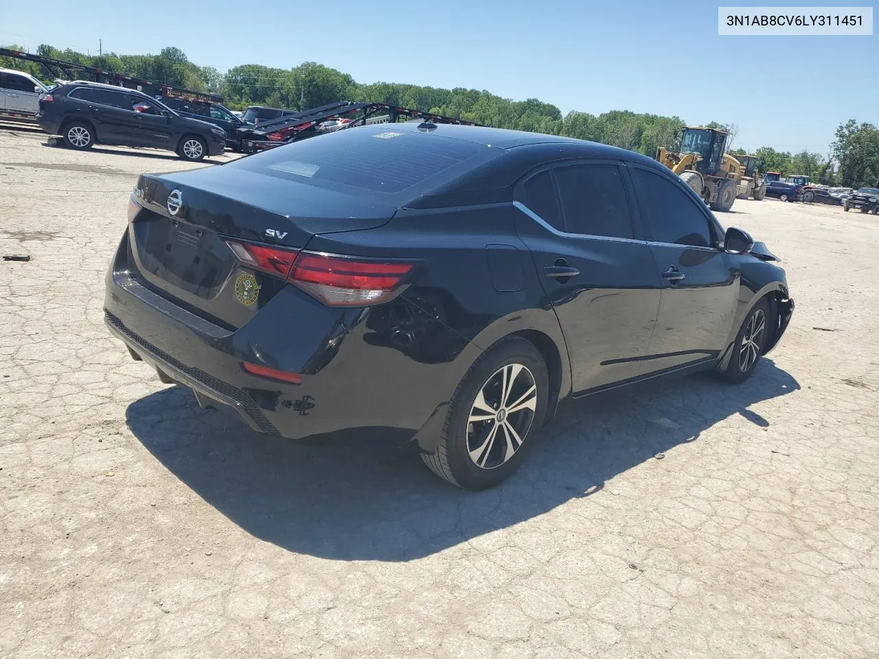 2020 Nissan Sentra Sv VIN: 3N1AB8CV6LY311451 Lot: 56234814