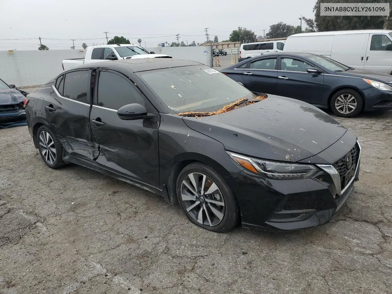 2020 Nissan Sentra Sv VIN: 3N1AB8CV2LY261096 Lot: 56693284