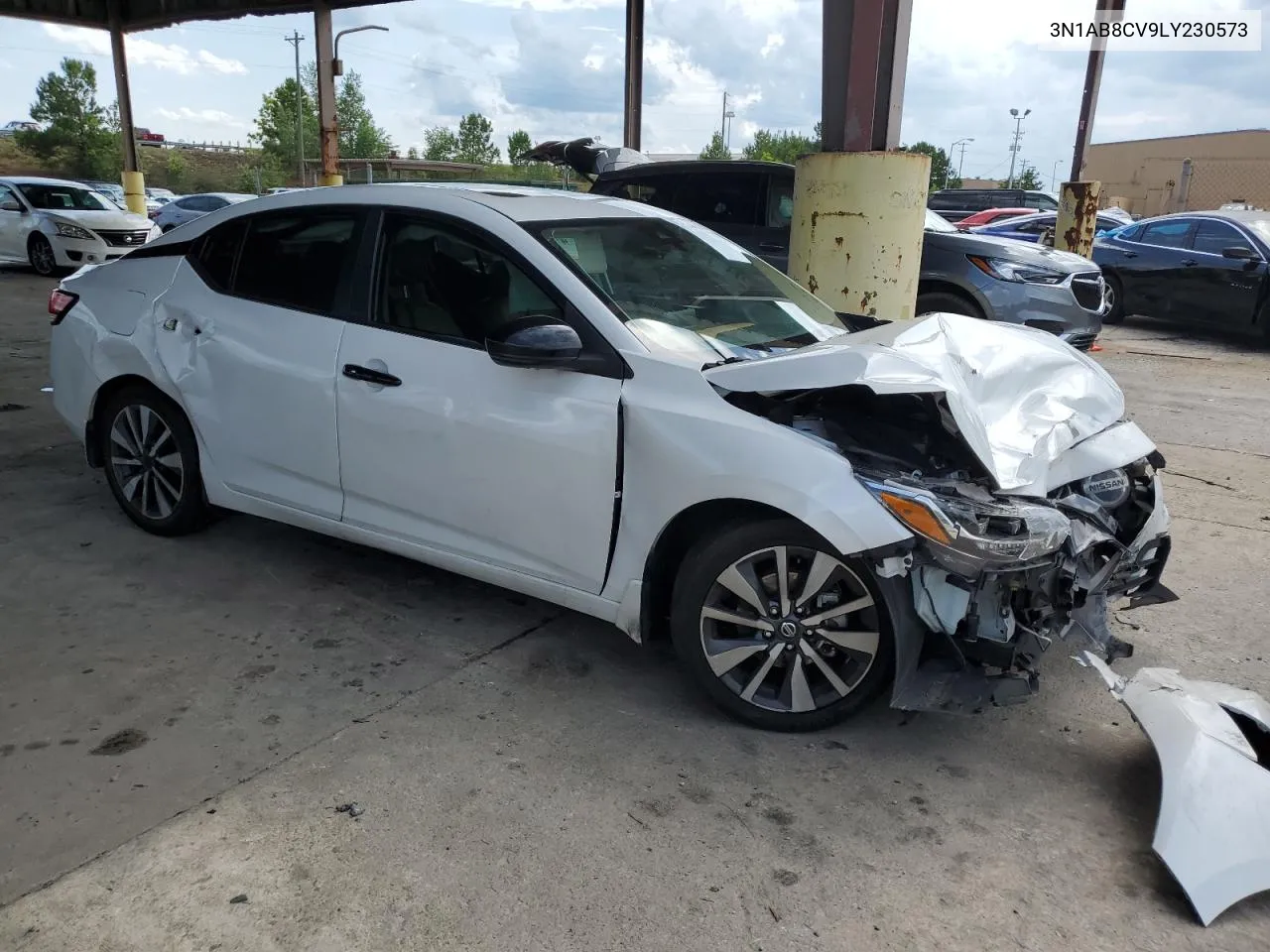 2020 Nissan Sentra Sv VIN: 3N1AB8CV9LY230573 Lot: 57576024