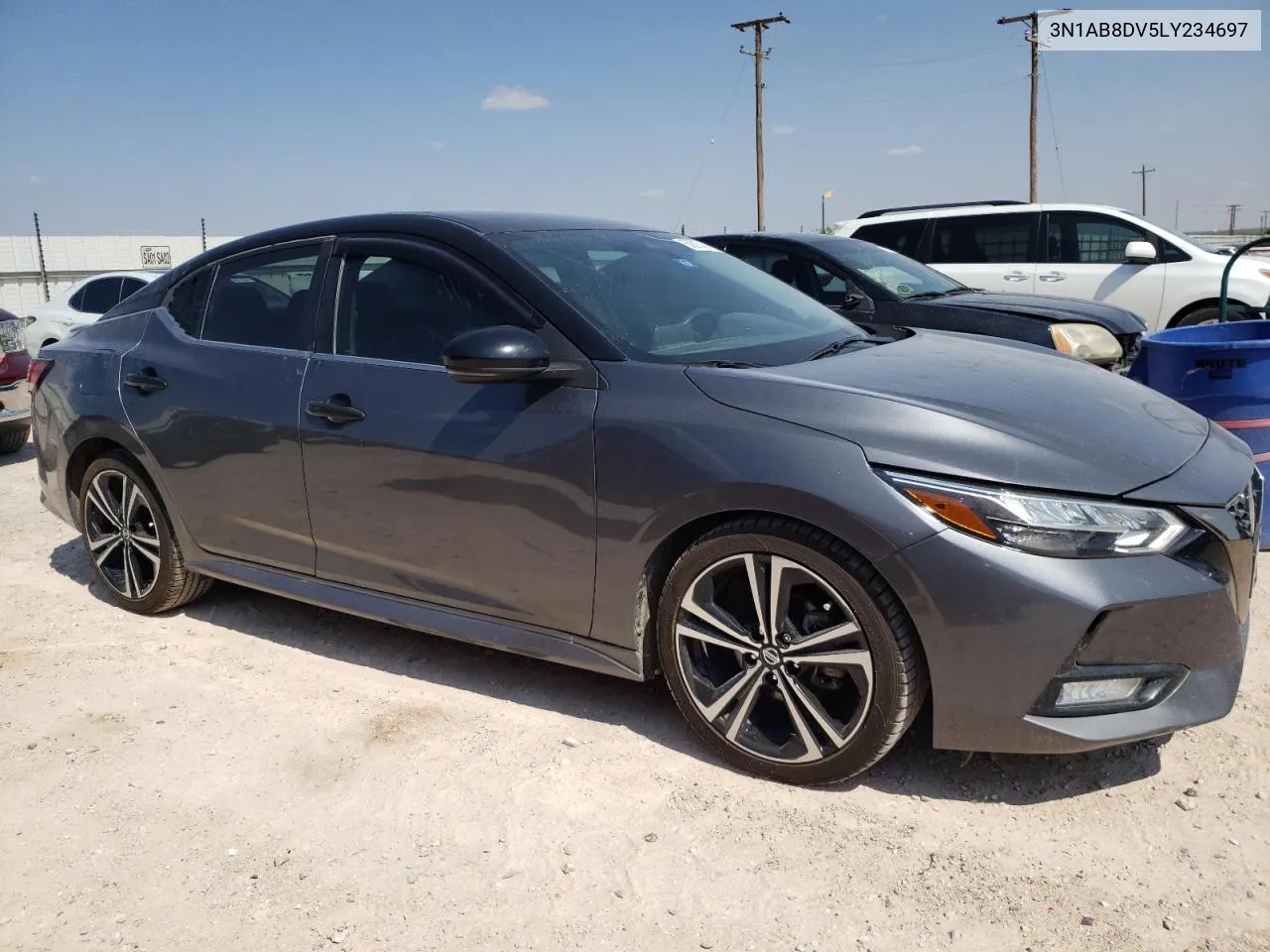 2020 Nissan Sentra Sr VIN: 3N1AB8DV5LY234697 Lot: 59297424