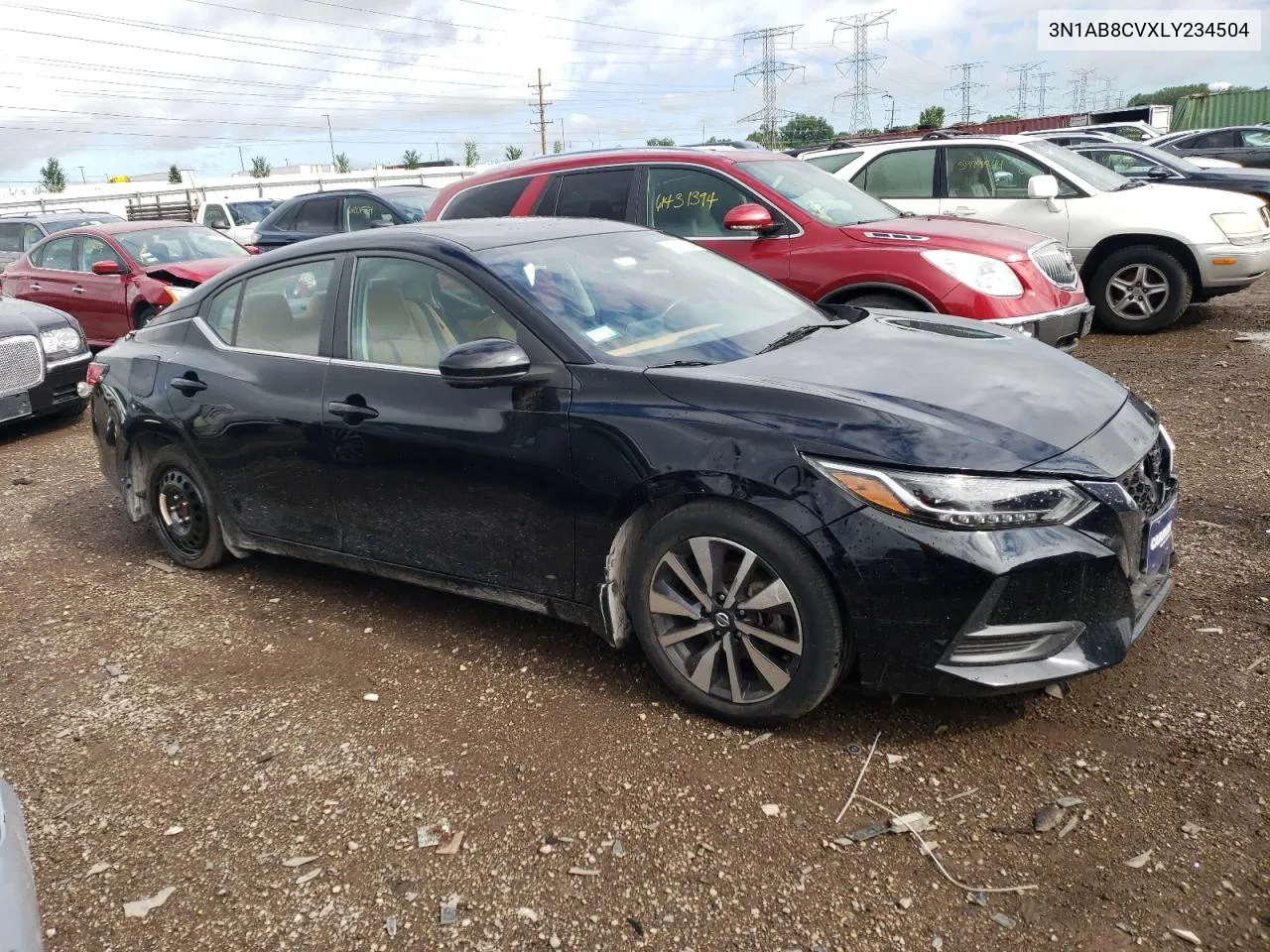 2020 Nissan Sentra Sv VIN: 3N1AB8CVXLY234504 Lot: 60759154