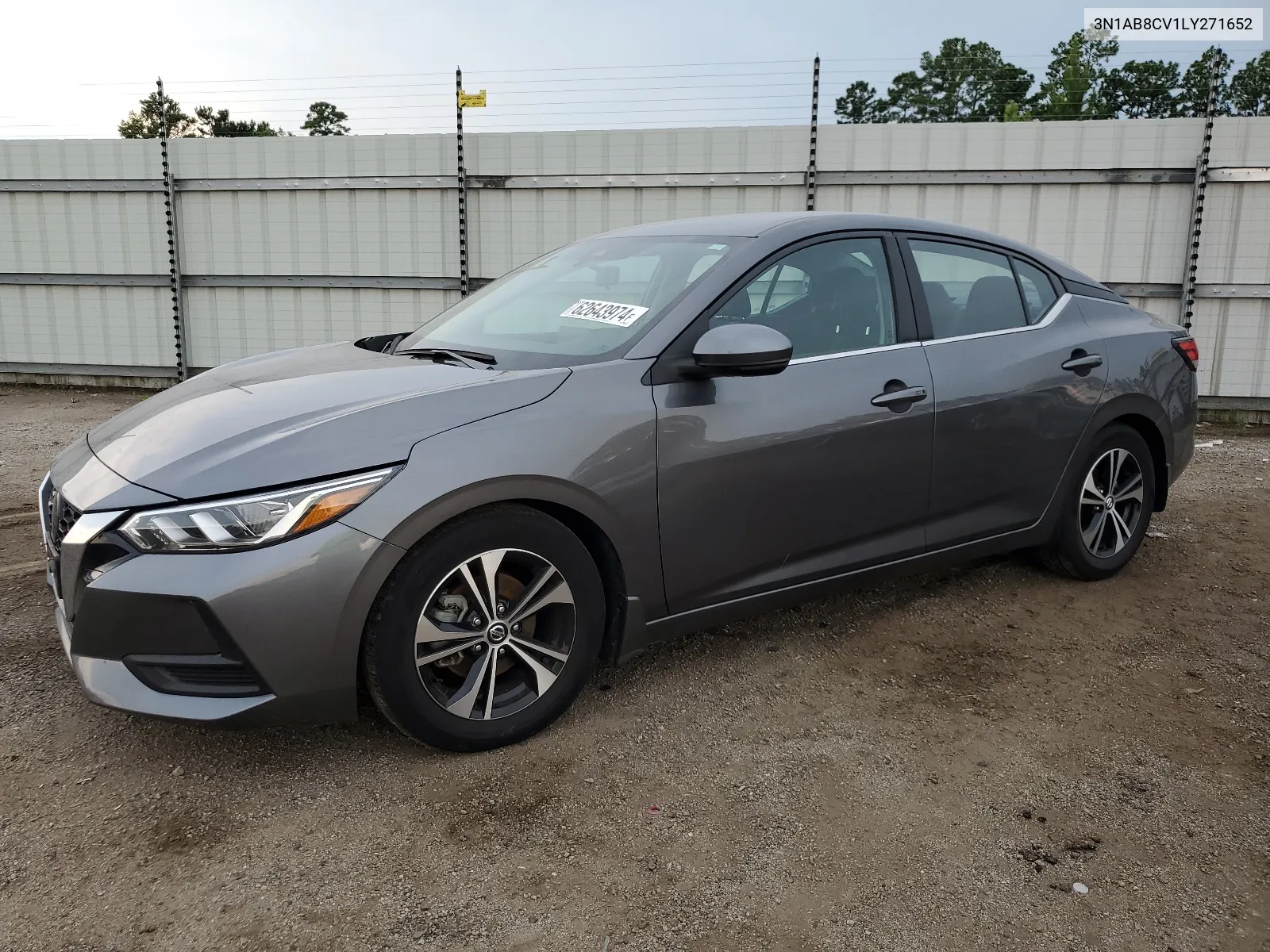 2020 Nissan Sentra Sv VIN: 3N1AB8CV1LY271652 Lot: 62643974