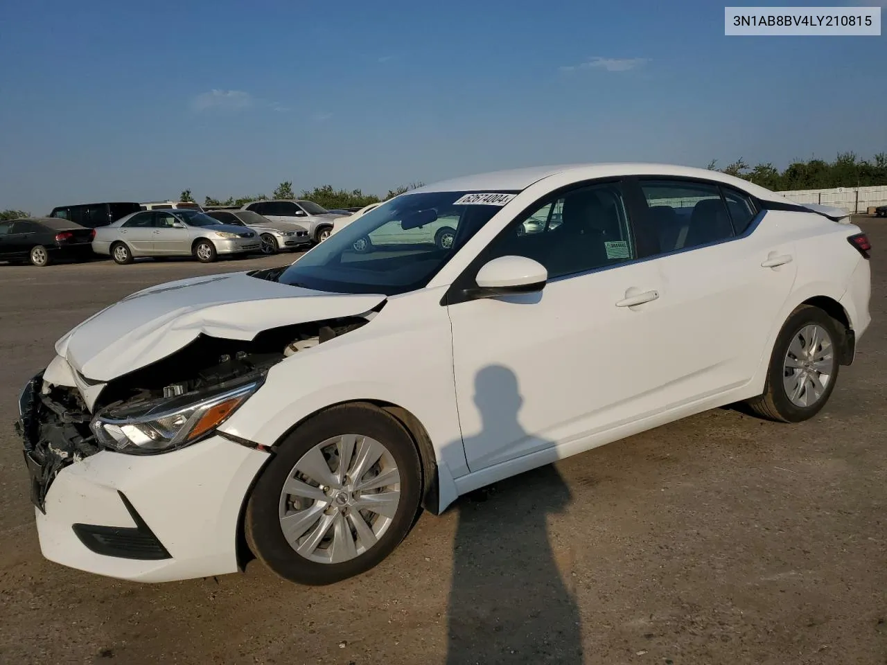 2020 Nissan Sentra S VIN: 3N1AB8BV4LY210815 Lot: 62674004