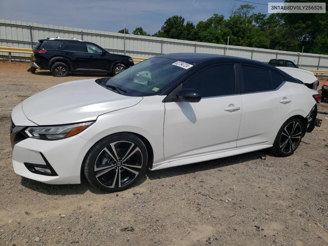 2020 Nissan Sentra Sr VIN: 3N1AB8DV0LY256526 Lot: 62794724