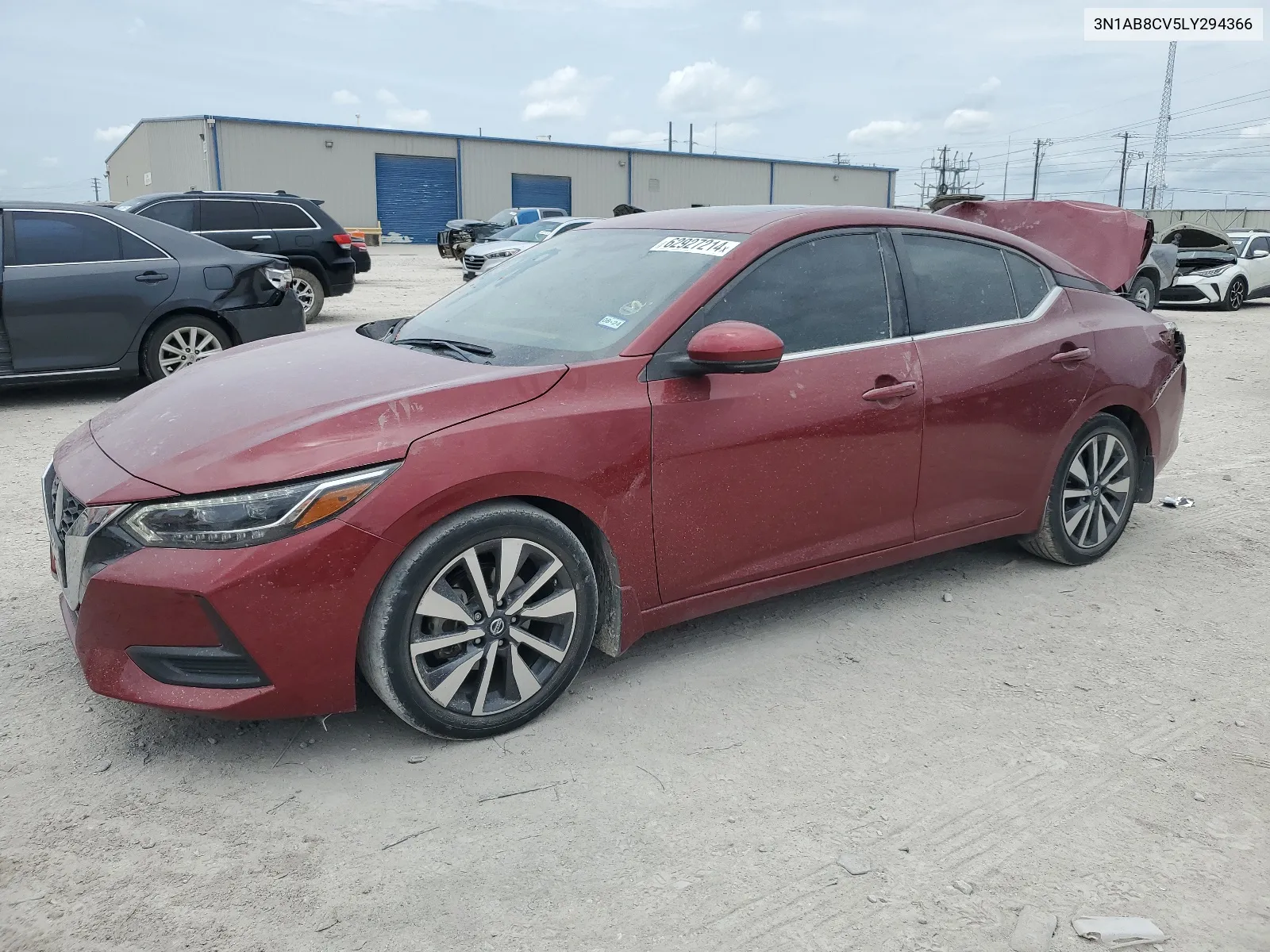 2020 Nissan Sentra Sv VIN: 3N1AB8CV5LY294366 Lot: 62927214