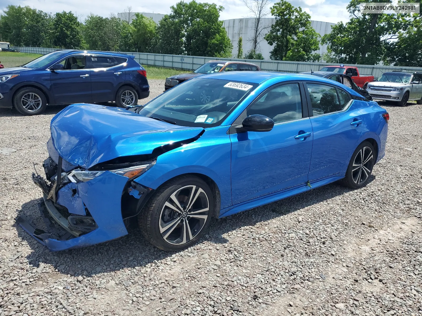 2020 Nissan Sentra Sr VIN: 3N1AB8DV9LY242981 Lot: 63692634