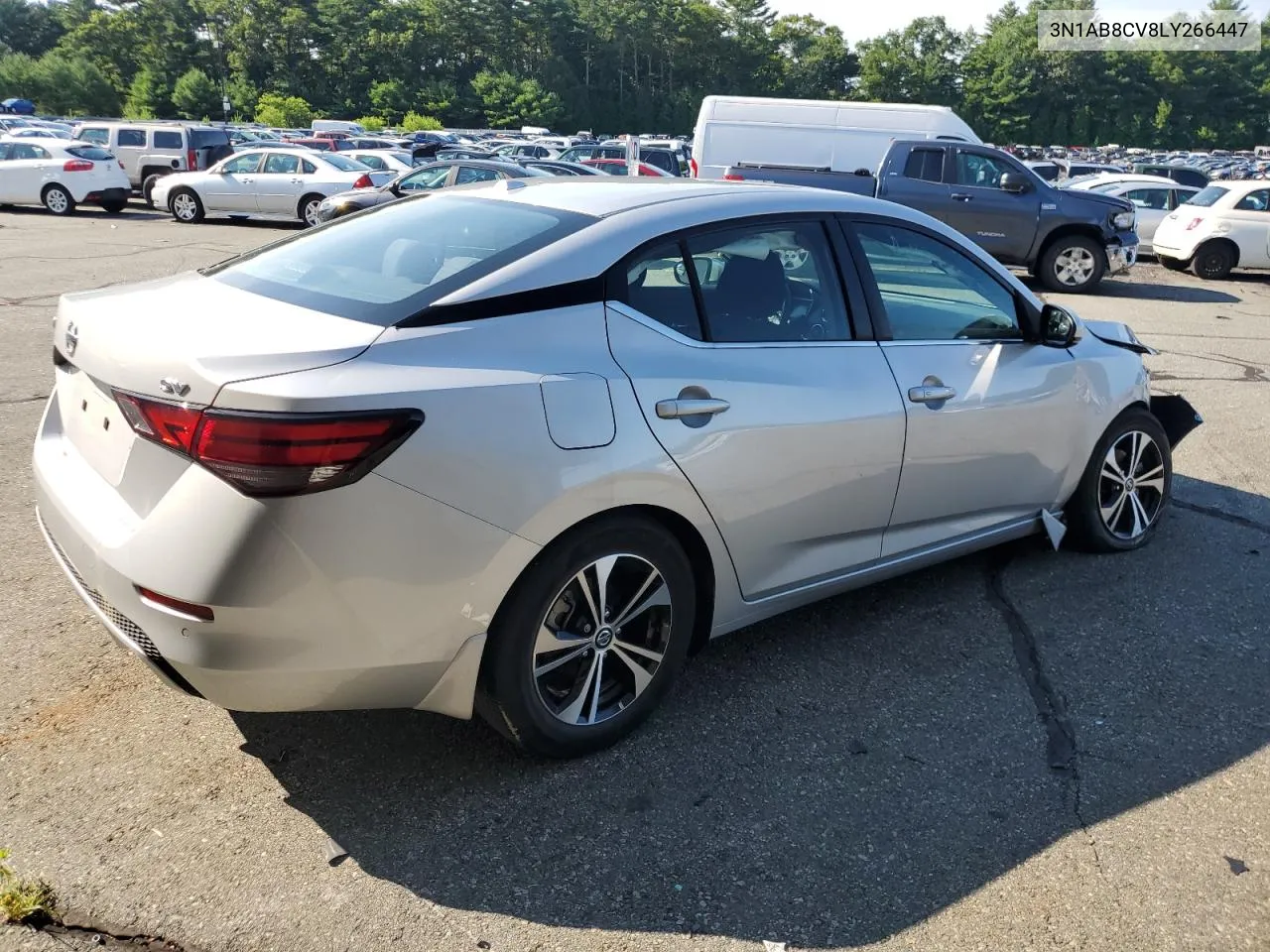 2020 Nissan Sentra Sv VIN: 3N1AB8CV8LY266447 Lot: 63857304