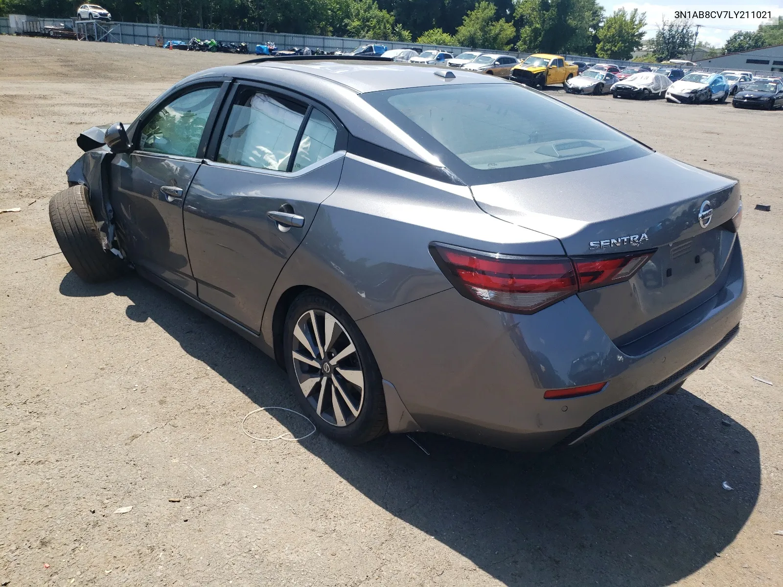 2020 Nissan Sentra Sv VIN: 3N1AB8CV7LY211021 Lot: 63912434