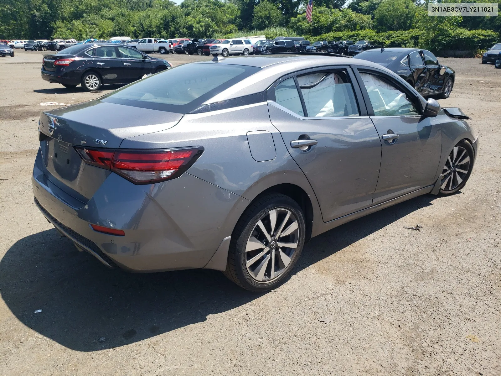 2020 Nissan Sentra Sv VIN: 3N1AB8CV7LY211021 Lot: 63912434