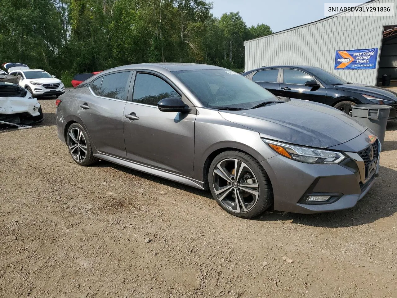 2020 Nissan Sentra Sr VIN: 3N1AB8DV3LY291836 Lot: 63978764