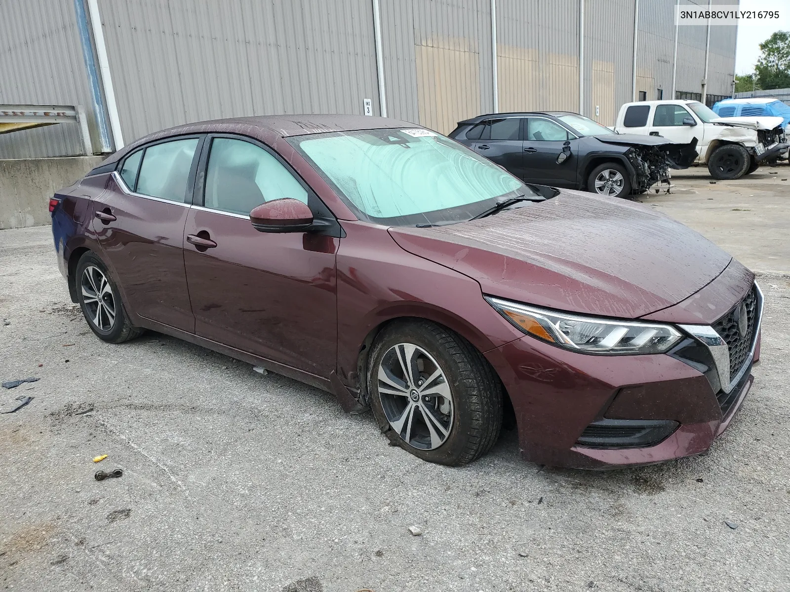 2020 Nissan Sentra Sv VIN: 3N1AB8CV1LY216795 Lot: 64105984