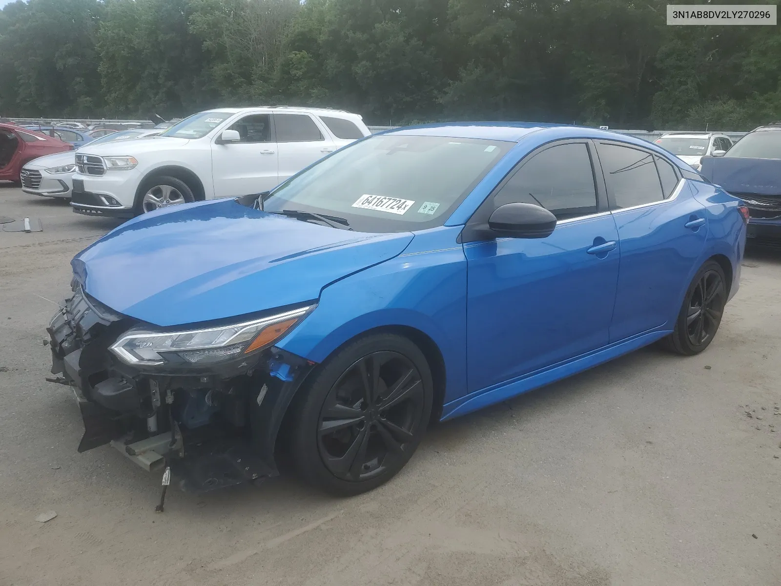 2020 Nissan Sentra Sr VIN: 3N1AB8DV2LY270296 Lot: 64167724