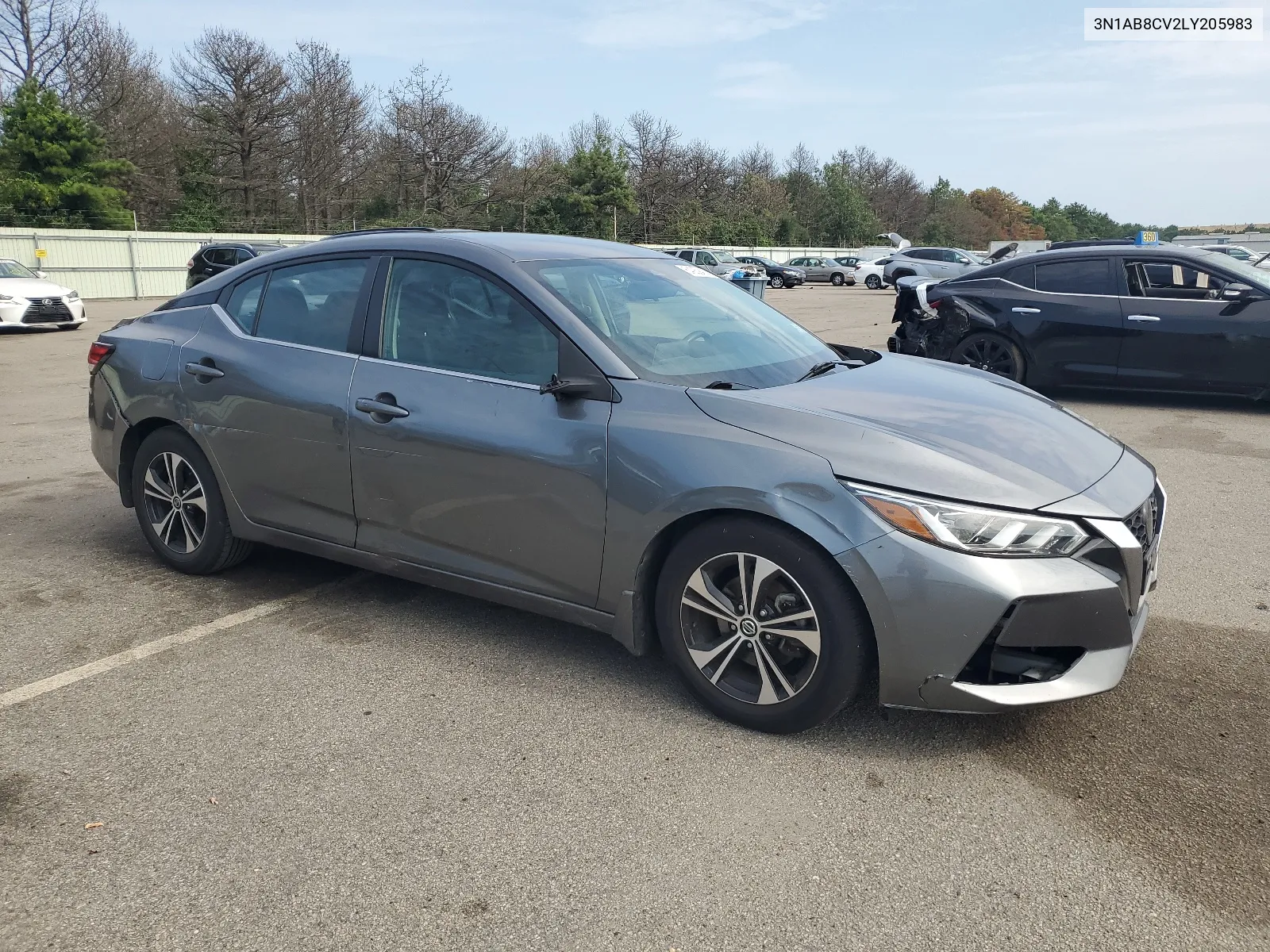 2020 Nissan Sentra Sv VIN: 3N1AB8CV2LY205983 Lot: 64259414