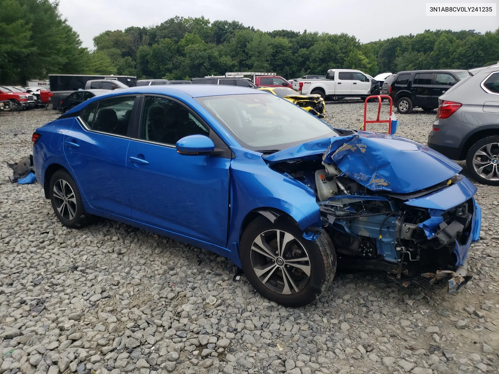 2020 Nissan Sentra Sv VIN: 3N1AB8CV0LY241235 Lot: 64351814