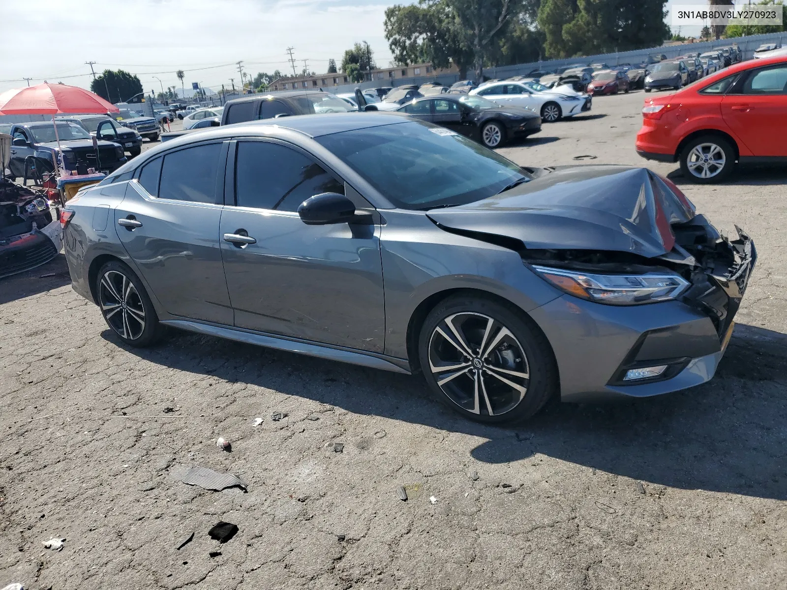 2020 Nissan Sentra Sr VIN: 3N1AB8DV3LY270923 Lot: 64431494