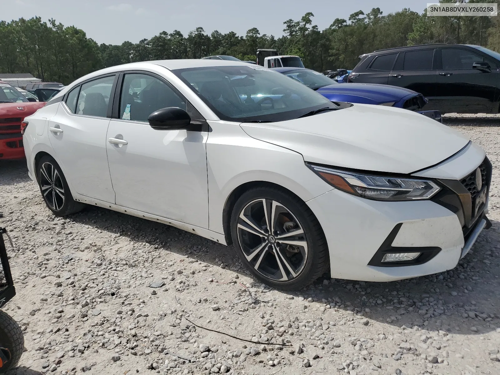 2020 Nissan Sentra Sr VIN: 3N1AB8DVXLY260258 Lot: 65387254