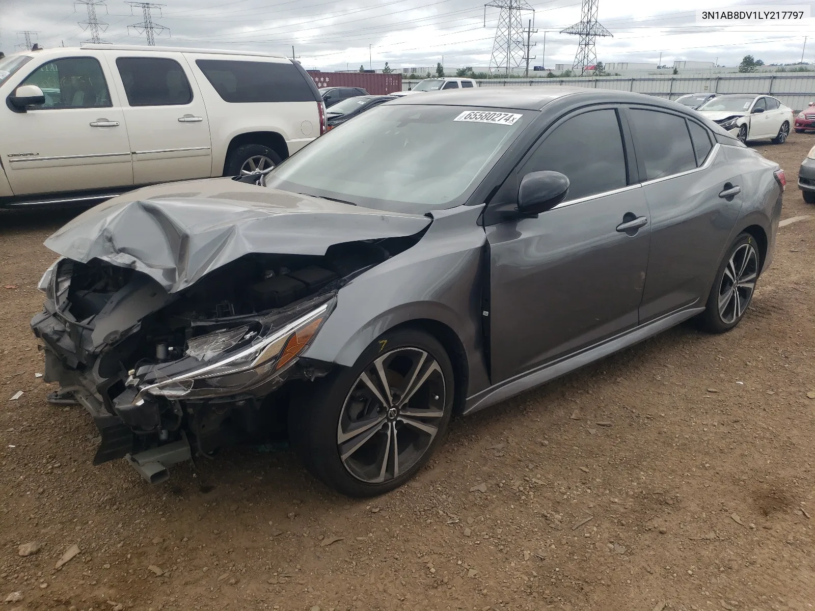 2020 Nissan Sentra Sr VIN: 3N1AB8DV1LY217797 Lot: 65580274