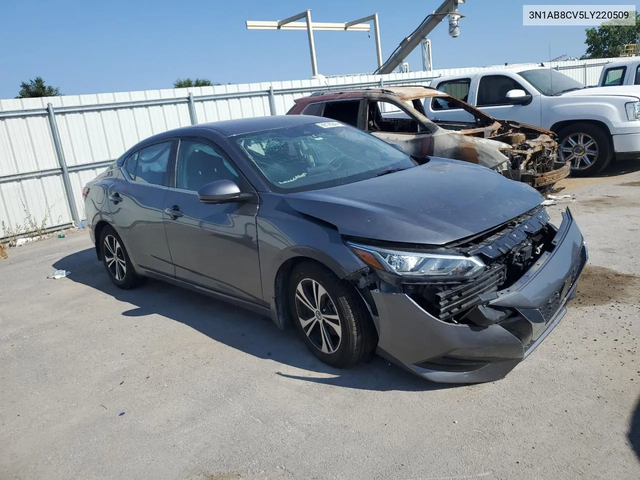 2020 Nissan Sentra Sv VIN: 3N1AB8CV5LY220509 Lot: 66126244