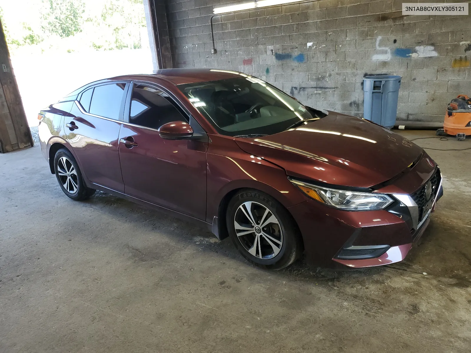 2020 Nissan Sentra Sv VIN: 3N1AB8CVXLY305121 Lot: 66295314