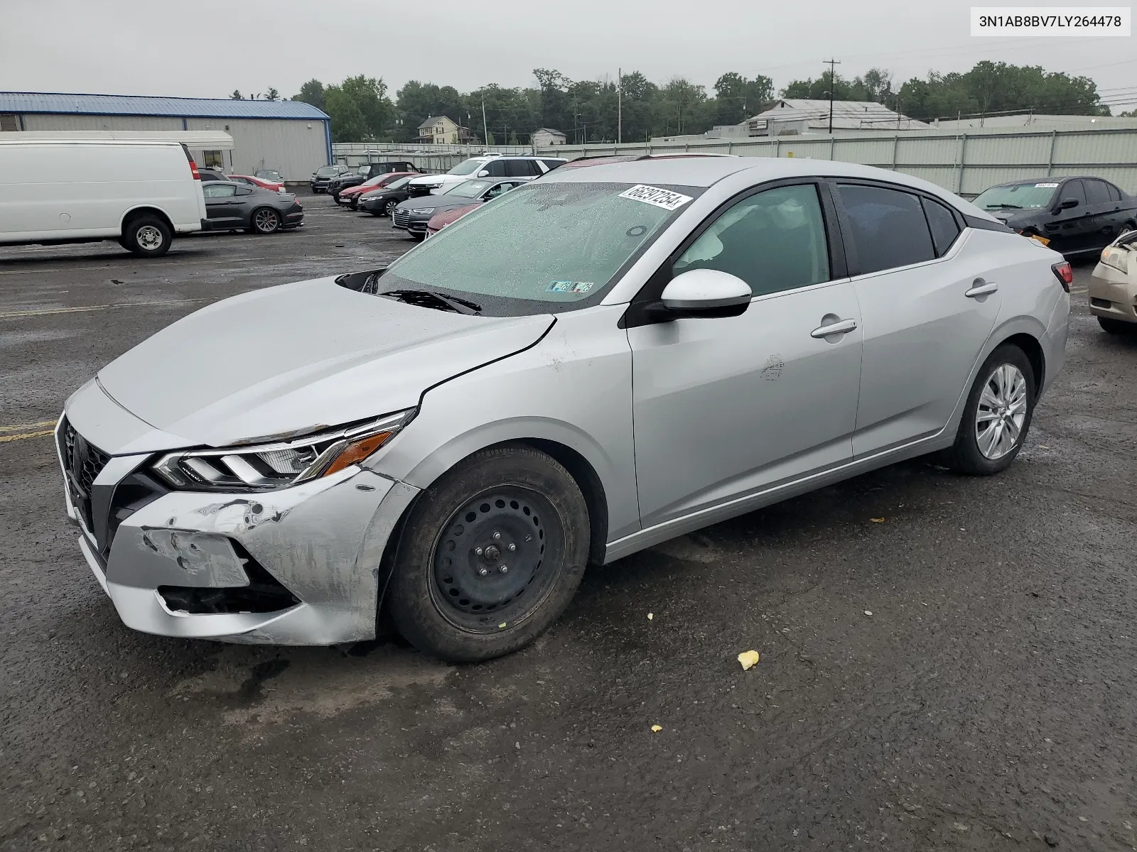 2020 Nissan Sentra S VIN: 3N1AB8BV7LY264478 Lot: 66297254