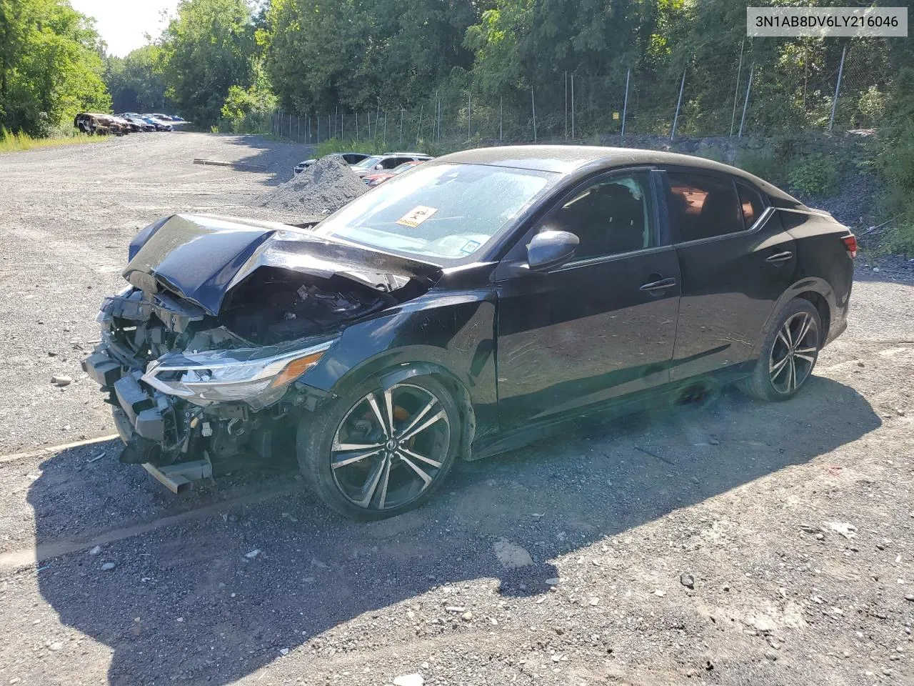 2020 Nissan Sentra Sr VIN: 3N1AB8DV6LY216046 Lot: 66390094