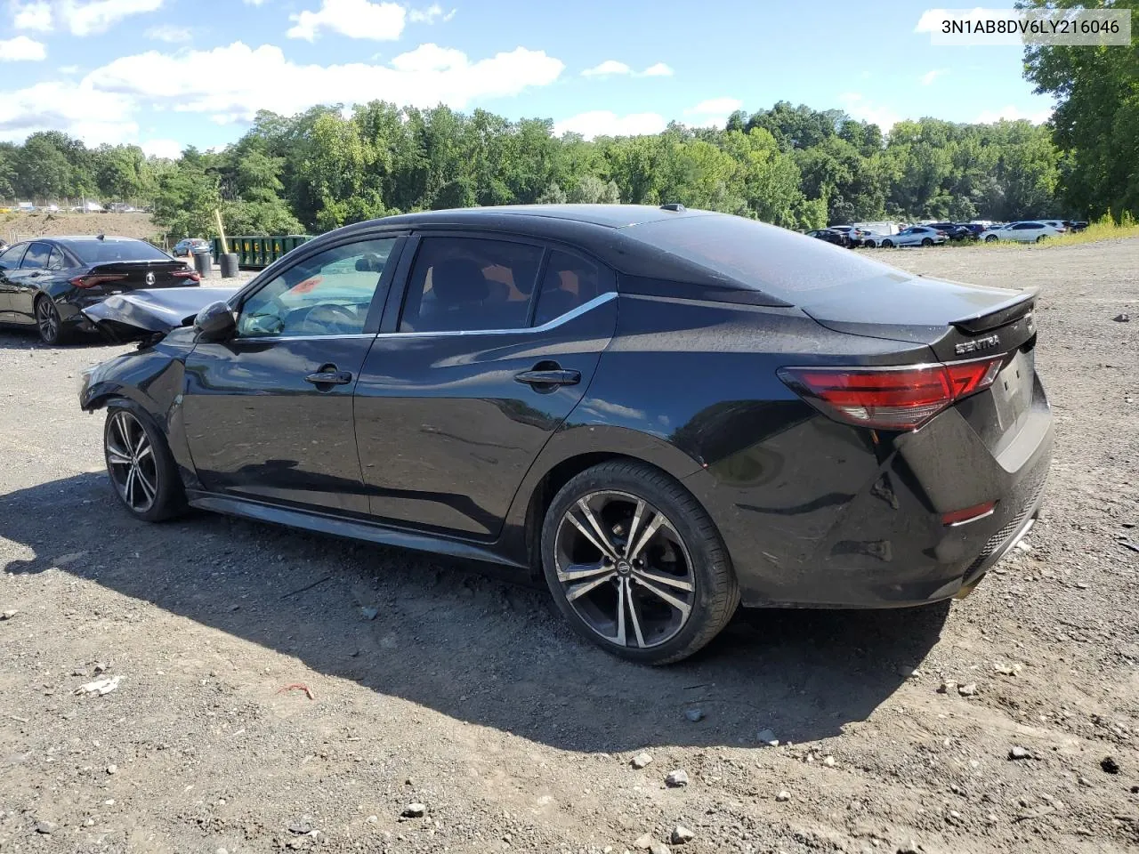 2020 Nissan Sentra Sr VIN: 3N1AB8DV6LY216046 Lot: 66390094