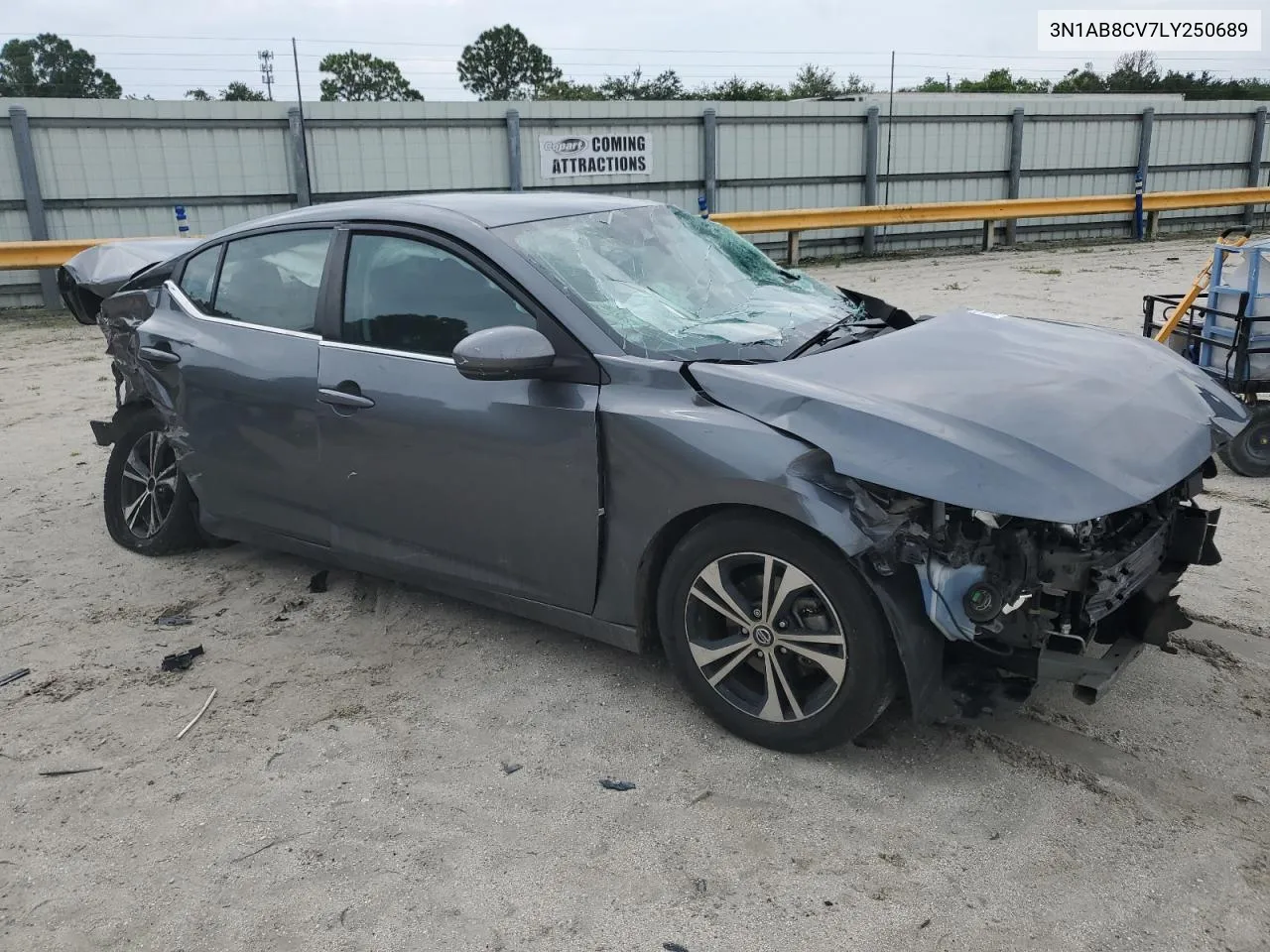 2020 Nissan Sentra Sv VIN: 3N1AB8CV7LY250689 Lot: 66455474