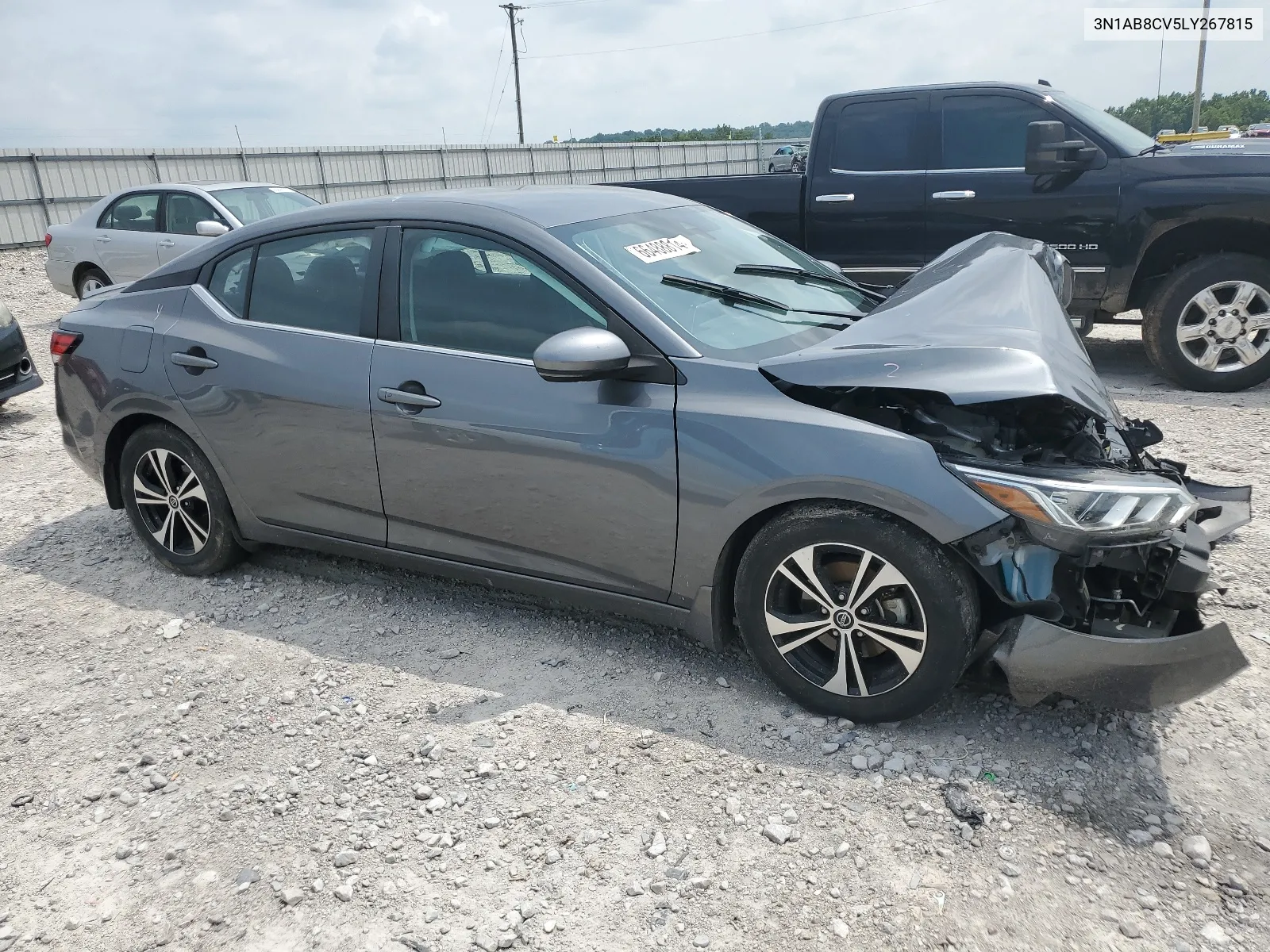 2020 Nissan Sentra Sv VIN: 3N1AB8CV5LY267815 Lot: 66488814