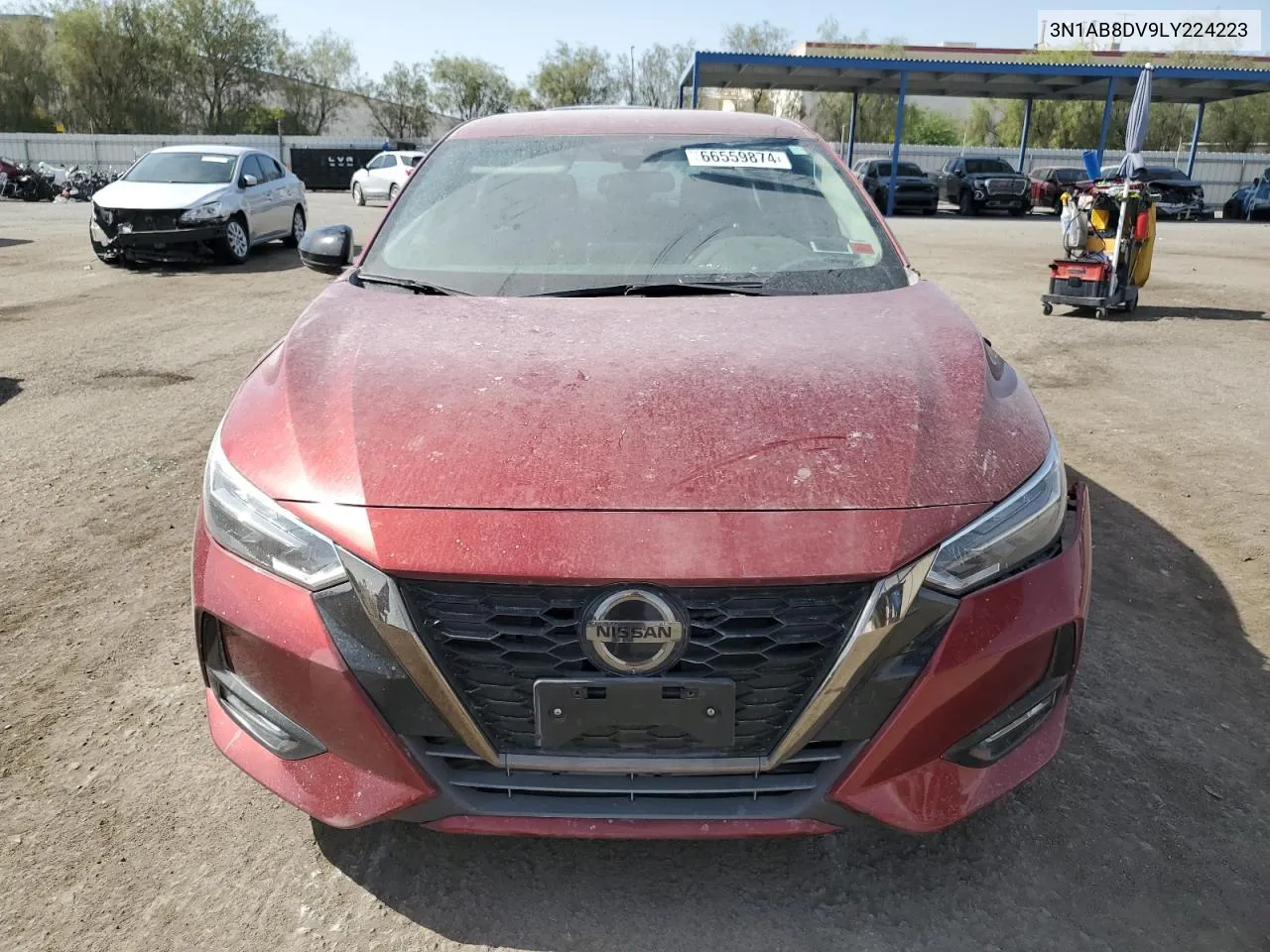 2020 Nissan Sentra Sr VIN: 3N1AB8DV9LY224223 Lot: 66559874