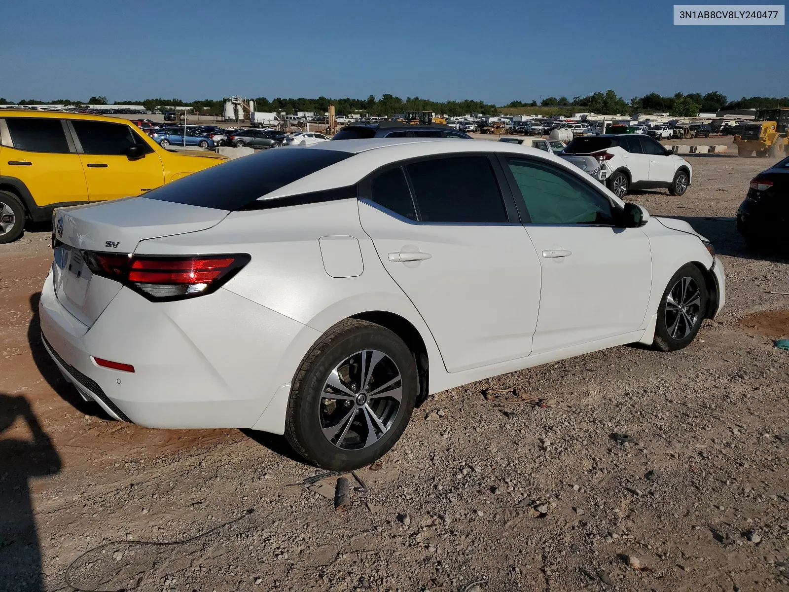 2020 Nissan Sentra Sv VIN: 3N1AB8CV8LY240477 Lot: 66912474