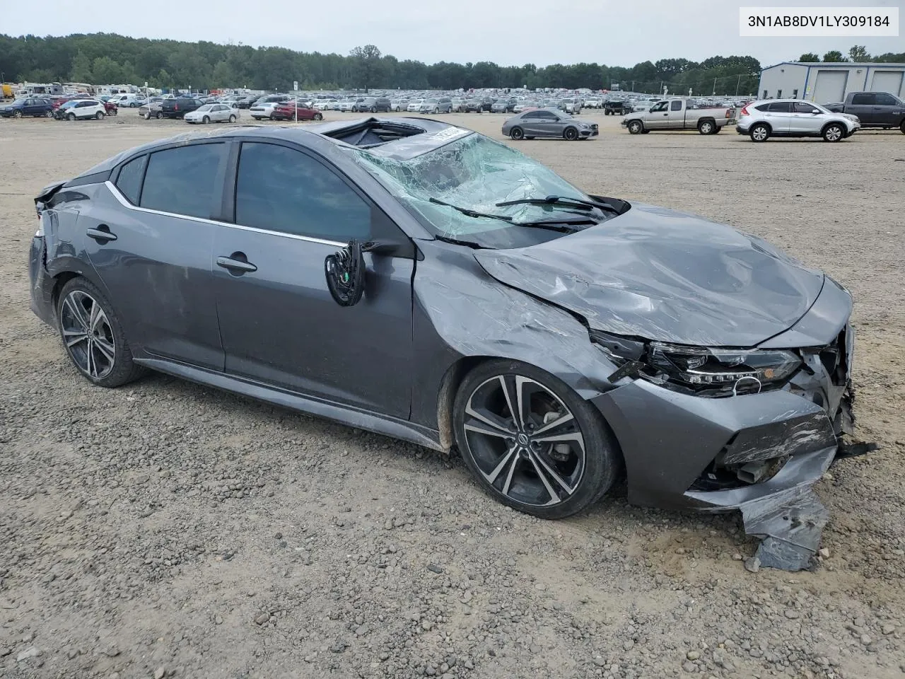 2020 Nissan Sentra Sr VIN: 3N1AB8DV1LY309184 Lot: 66920034